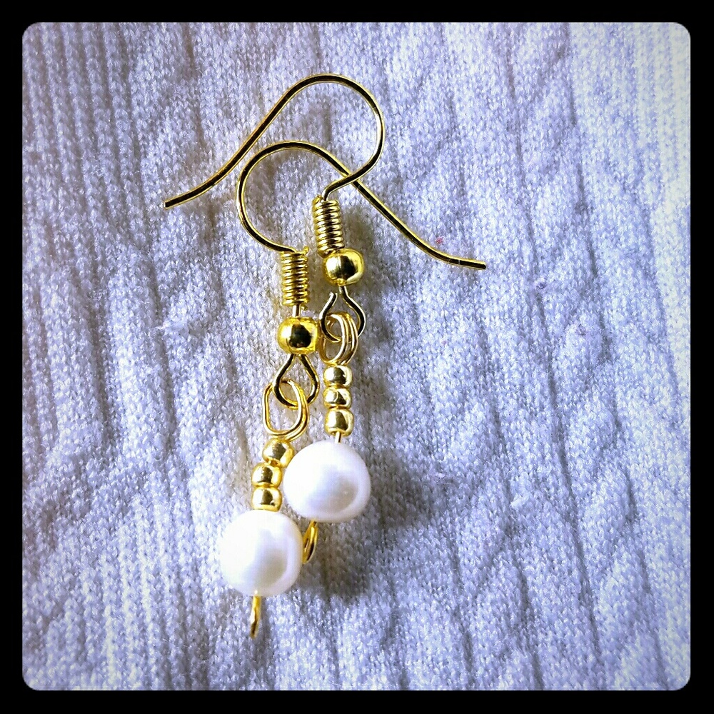 Pearl earrings